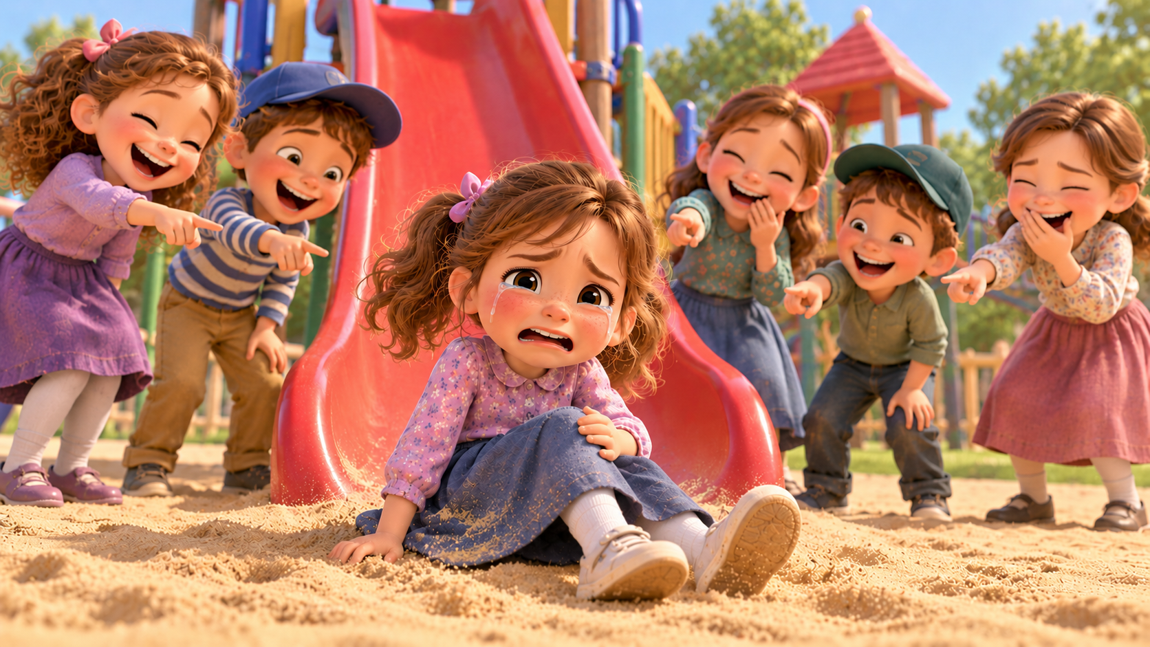 Mali and the Red Slide - מלי והמגלשה האדומה 🛝❤️