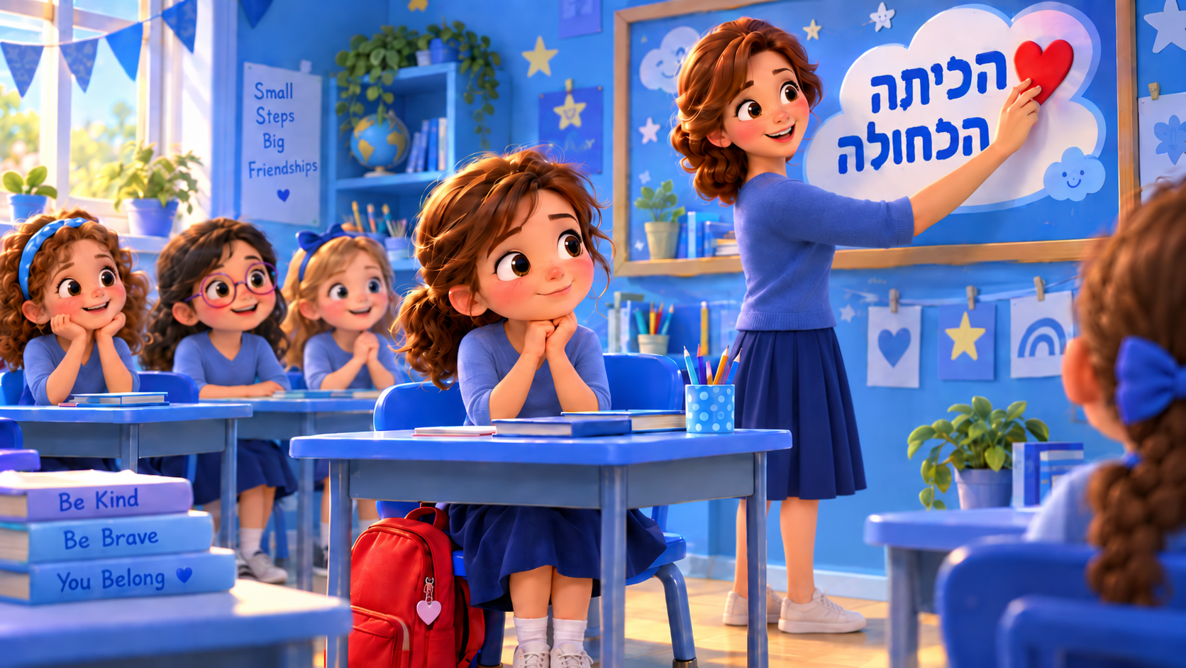 מותר אדום בכיתה הכחולה? ❤️💙 סיפור האזנה חדש עלה למועדון!